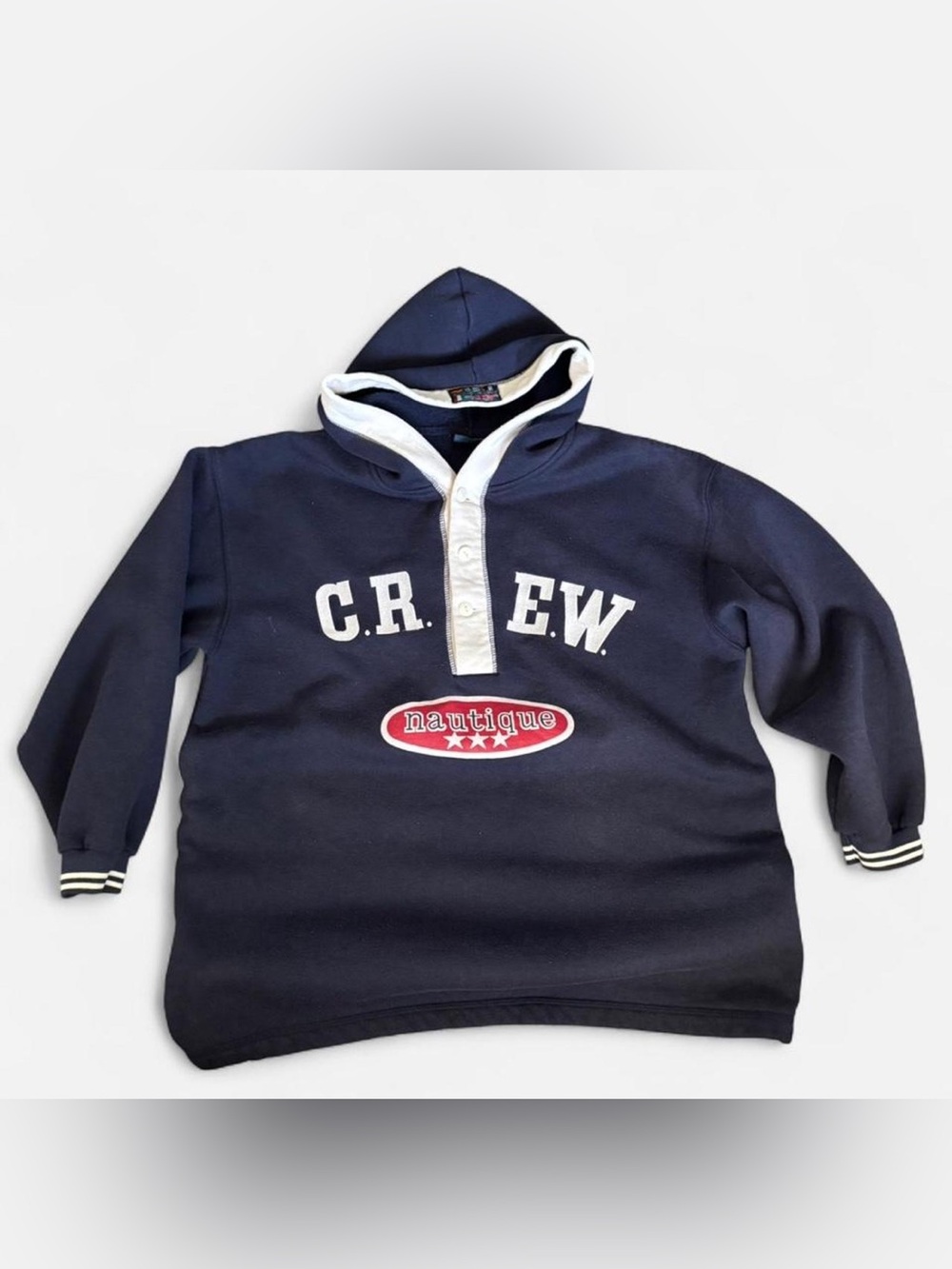 Vintage Nautique navy blue crewneck hoodie Size M